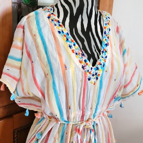 🍃 Anthropologie Duet women's summer dress Sz 0/S - Picture 3 of 9